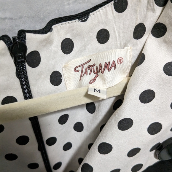 Tatyana Brigit Black Retro Pinup Swing Dress - Picture 4 of 7